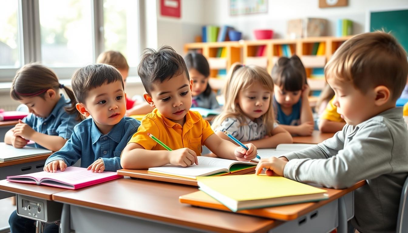 Structured study materials and learning resources on a desk