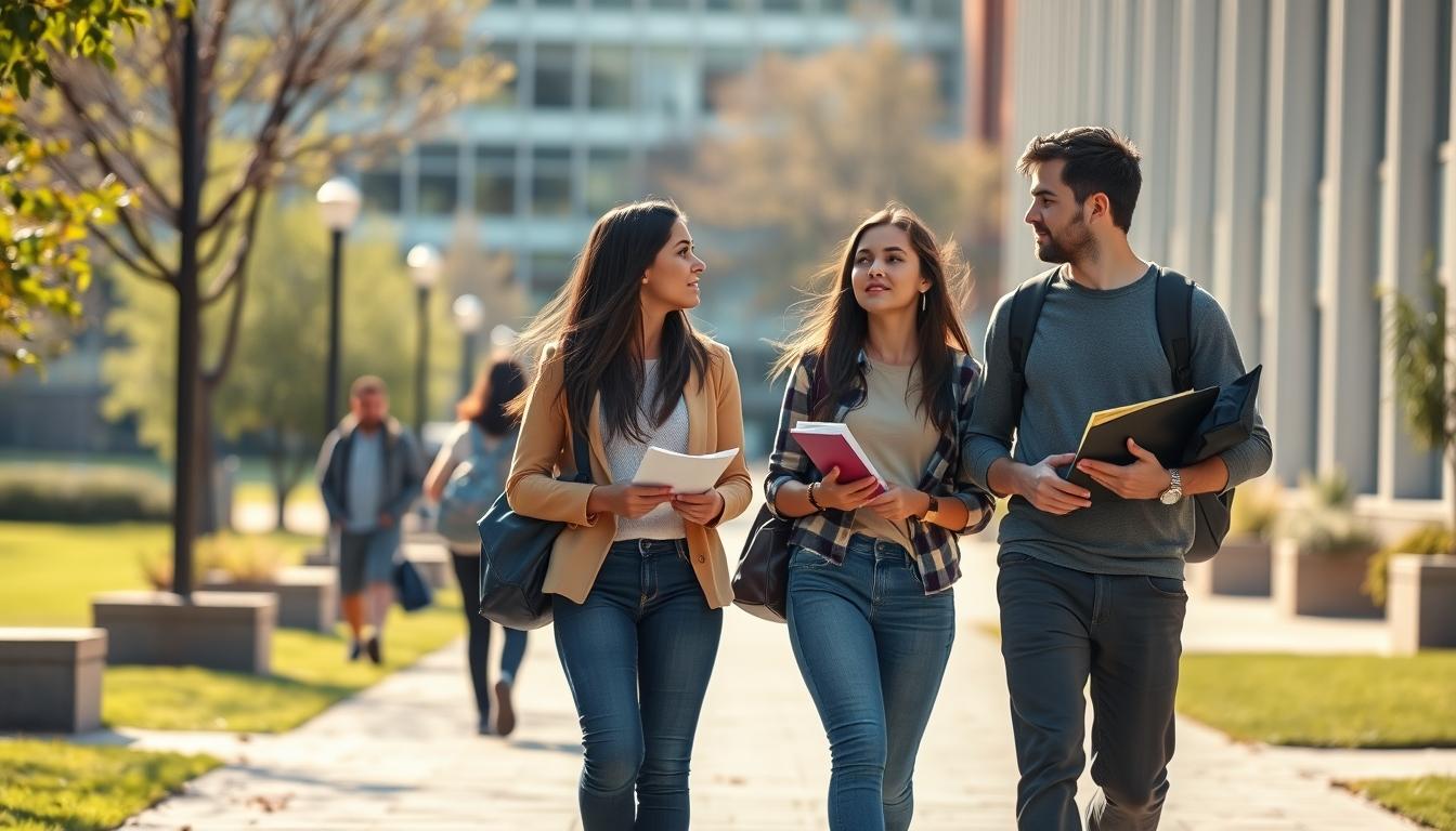 Student using online courses for flexible education